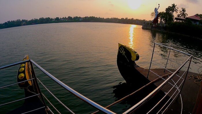 Ashtamudi Lake in Kollam, Kerala