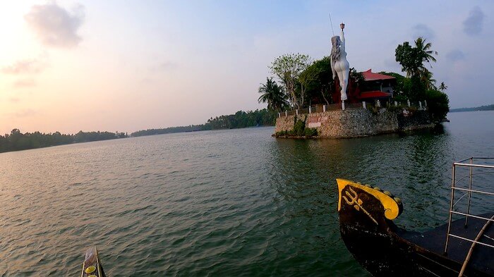 Sunset cruise on Ashtamudi Lake in Kollam