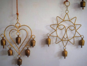 Kutch Copper Coated 3 Bell Ganesh Jhoomar